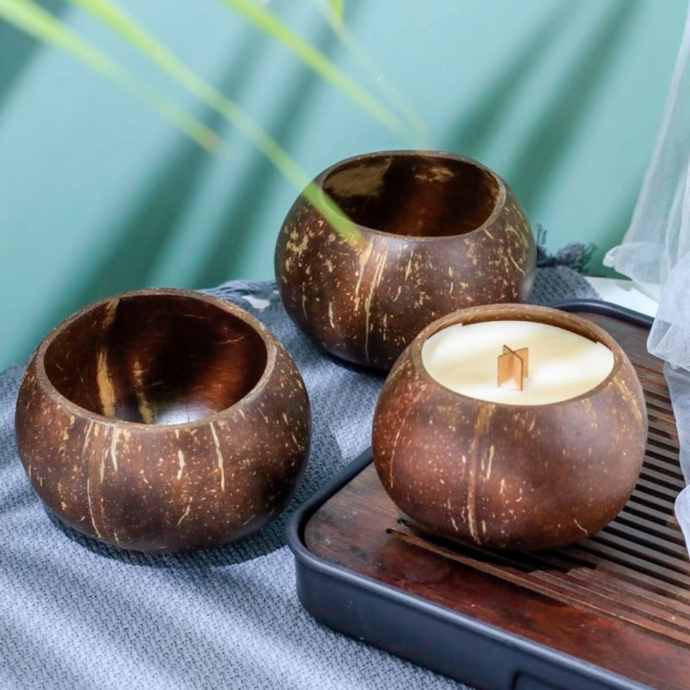 Candle Making Supplies Jars - Home Crafts Making Natural Coconut Shell