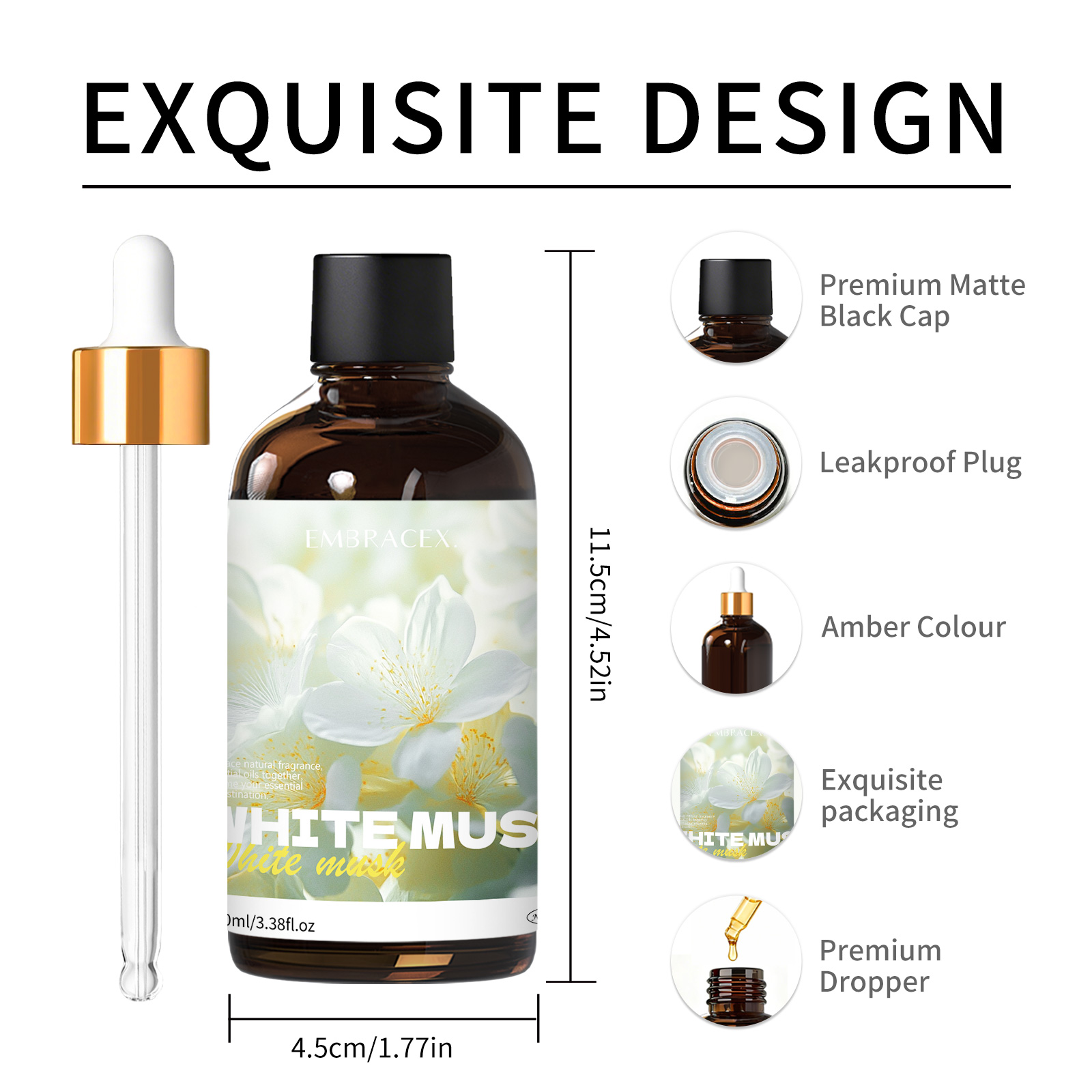 100ml White Musk Natural Plant - đánh giá và giá Candle Oil Supplies