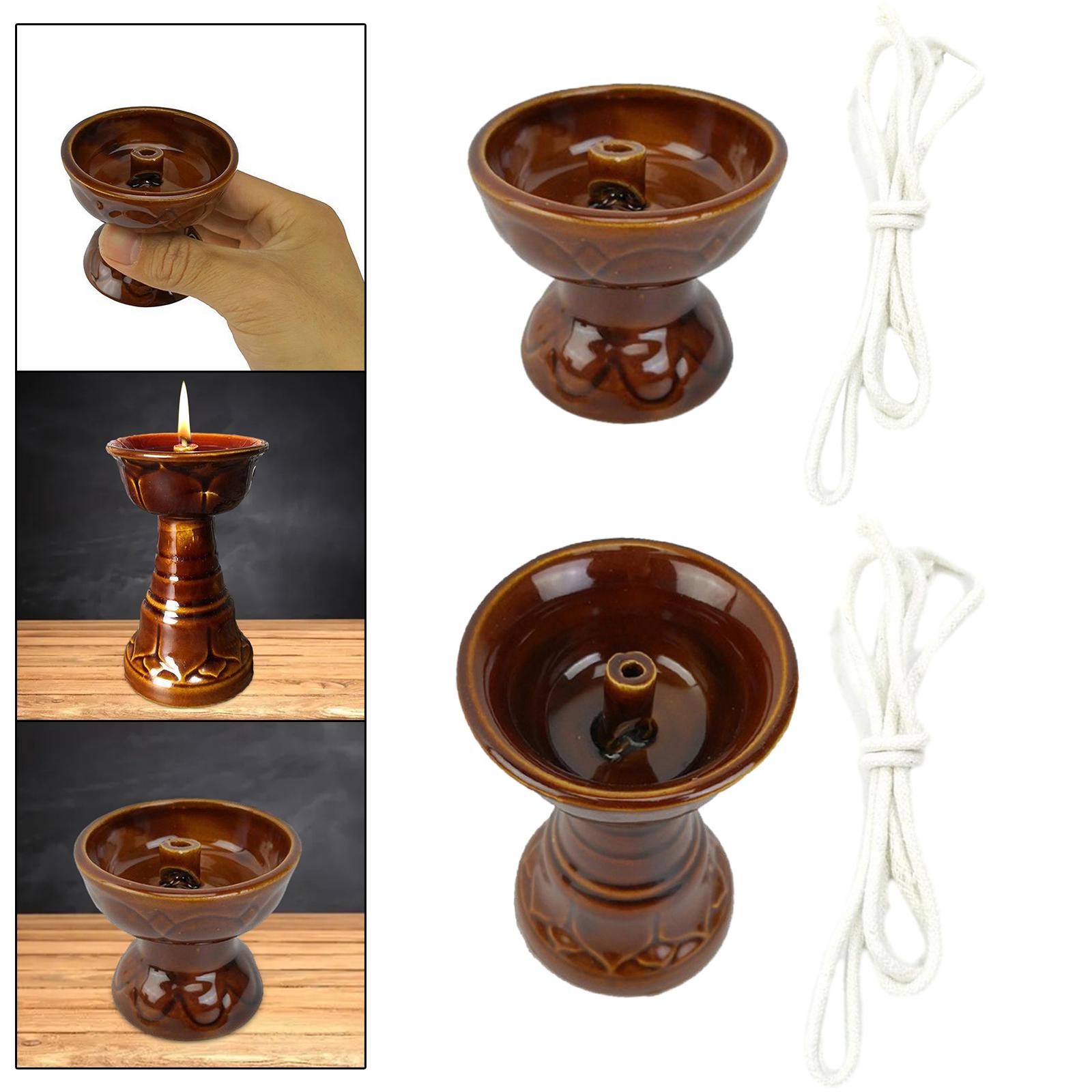 Butter Lamp Holder Oil Candle  - đánh giá và giá Candle Oil Supplies