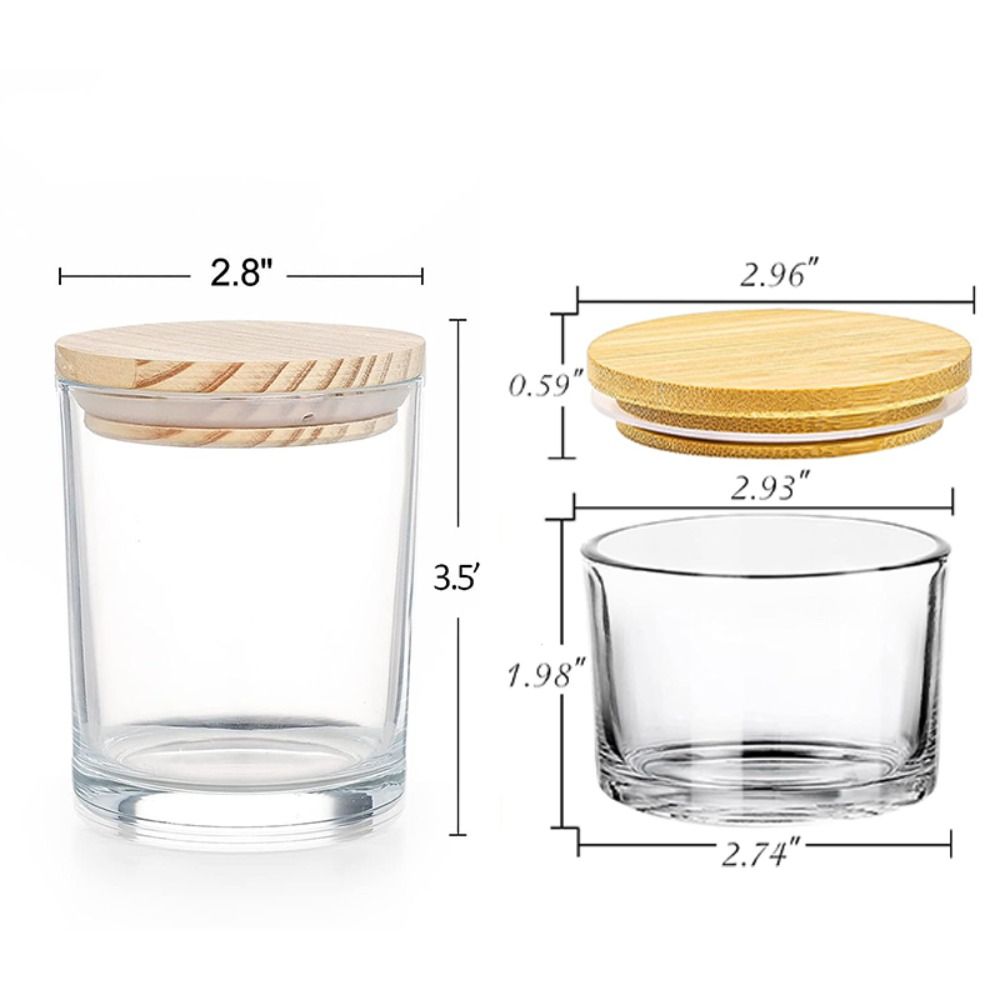 Clear Glass Candle Jars Small  - đánh giá và giá Candle Making Supplies Jars