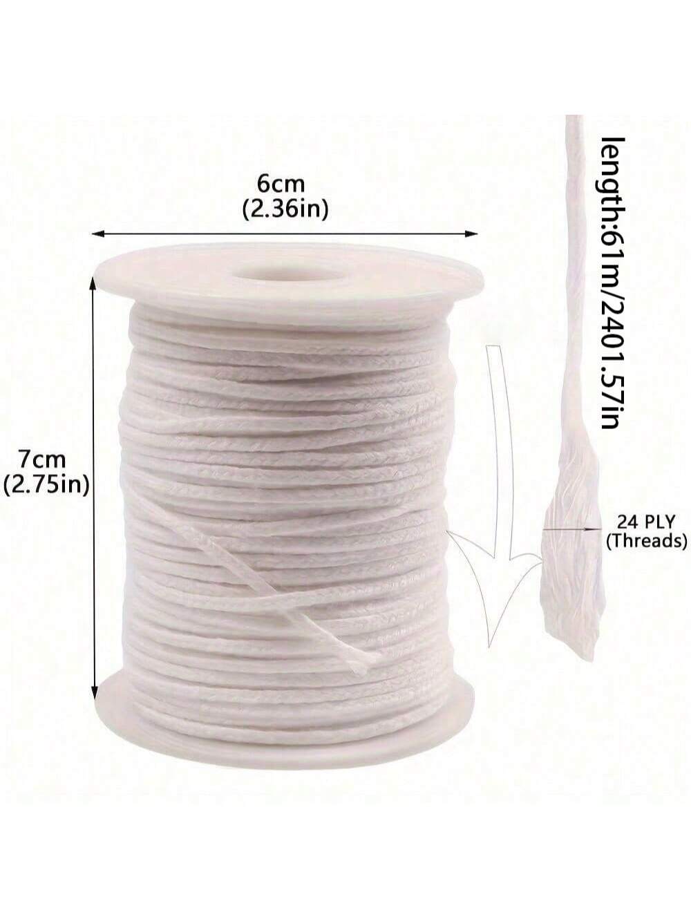 A 2401.57-inch smokeless wick, - đánh giá và giá Candle Oil Supplies