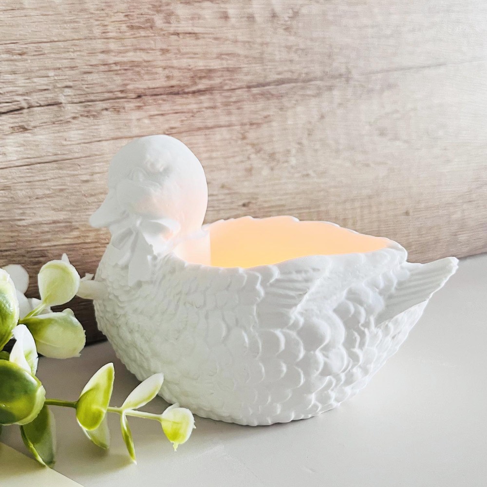 Beautiful Plaster Duck Storage - đánh giá và giá Candle Making Supplies Jars