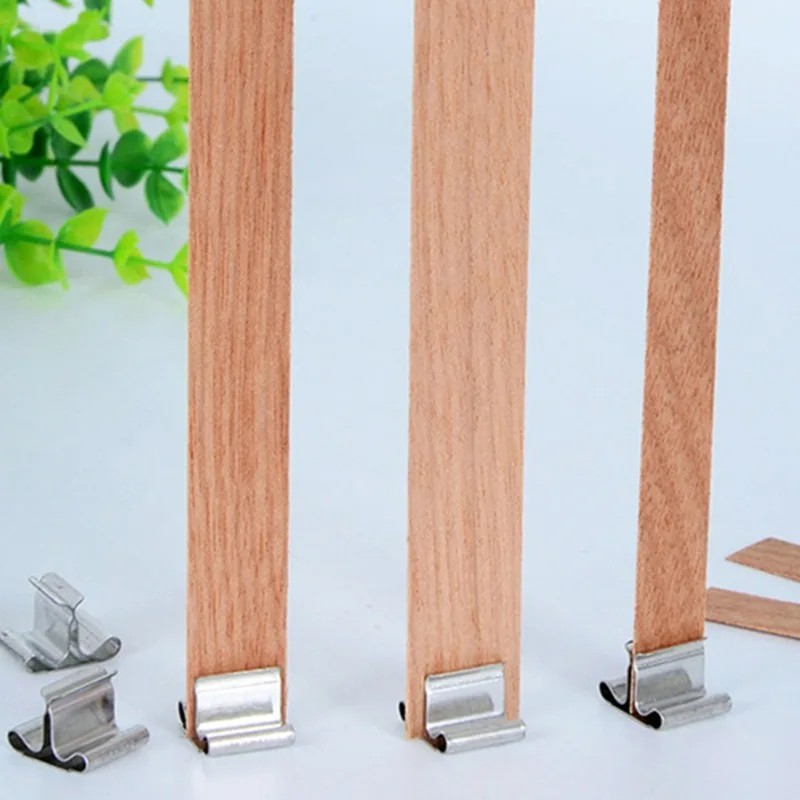 50/100 set wooden candle wicks - đánh giá và giá Candle Making Supplies Jars