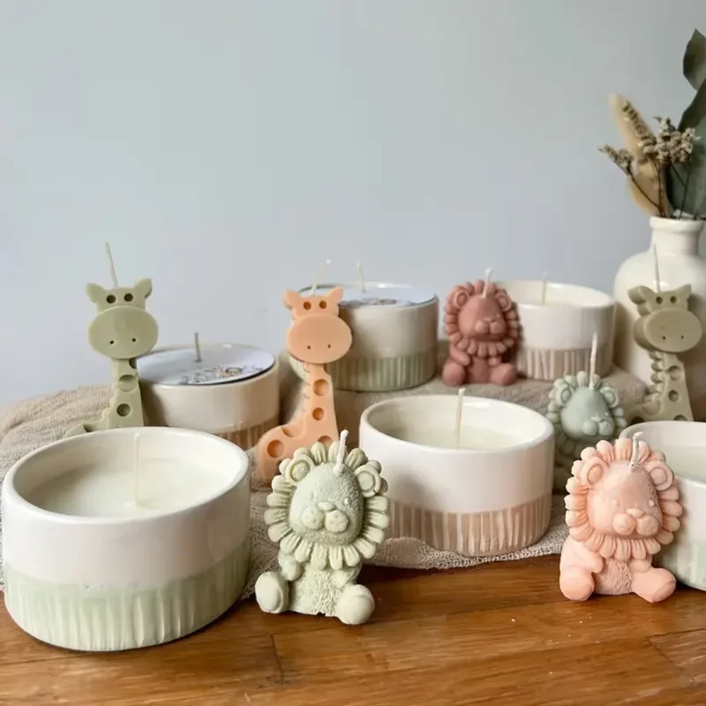 Lion and Giraffe Silicone Mold - đánh giá và giá Candle Fragrance Supplies