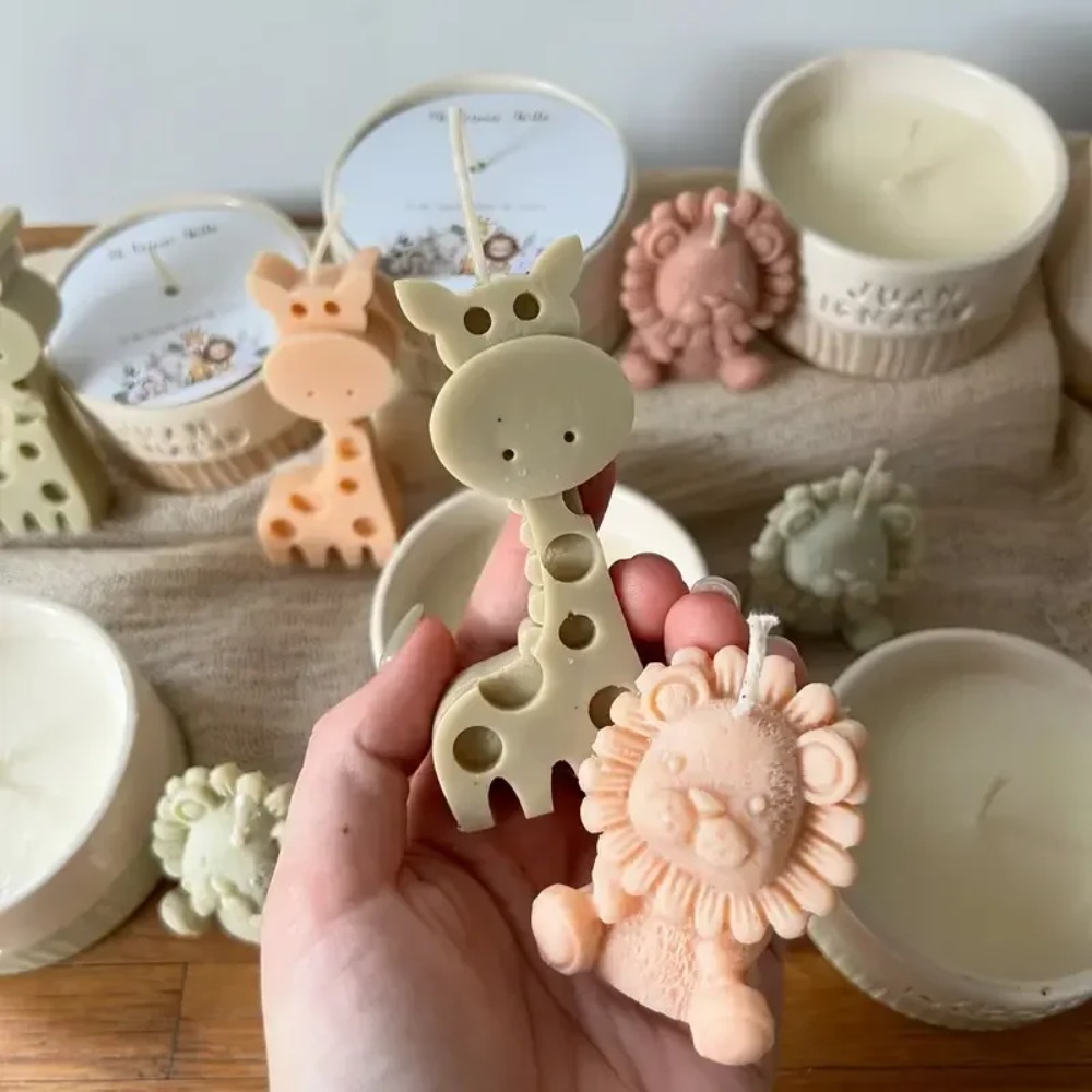 Lion and Giraffe Silicone Mold - đánh giá và giá Candle Fragrance Supplies