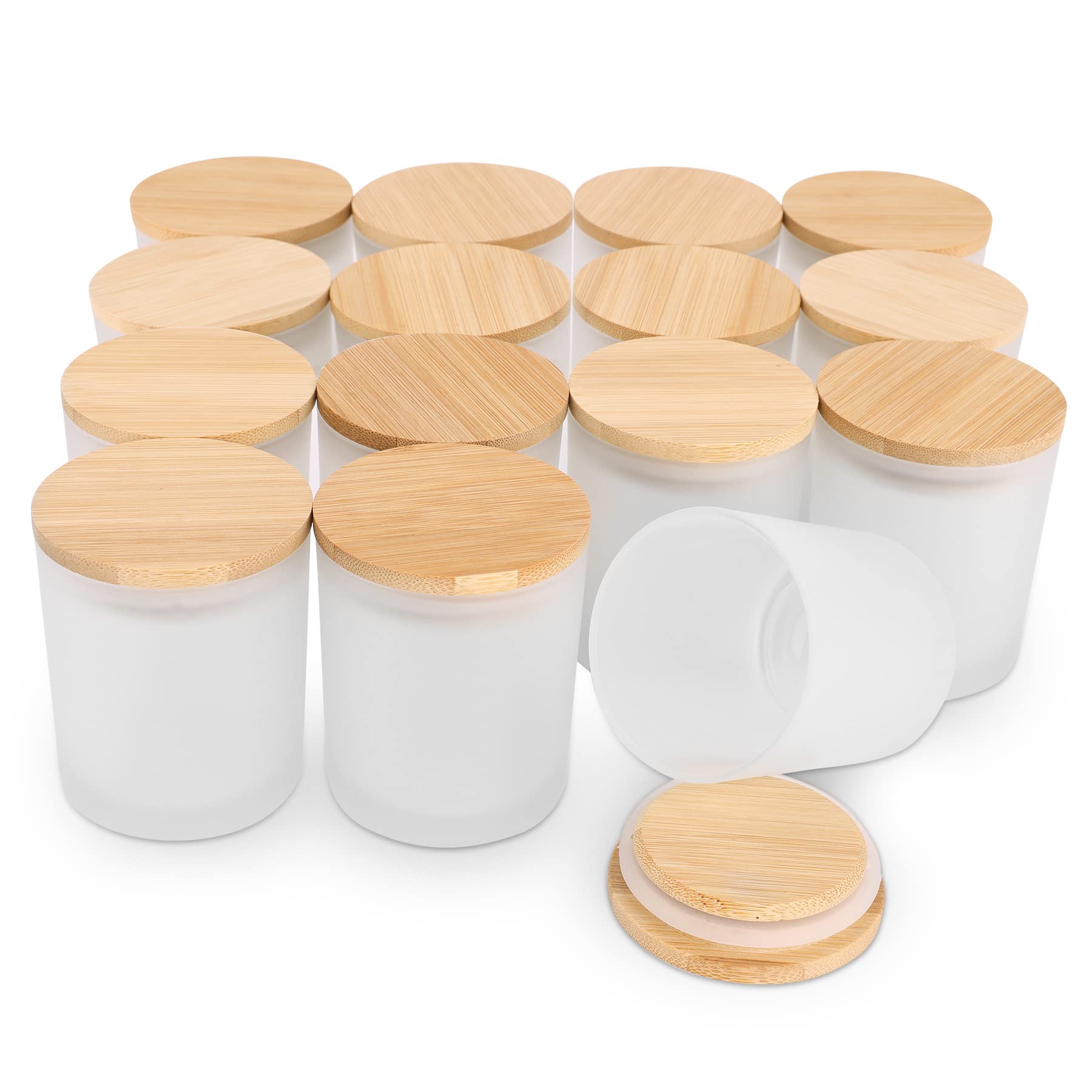 6-Pack 6OZ Frosted Amber Glass - đánh giá và giá Candle Making Supplies Jars