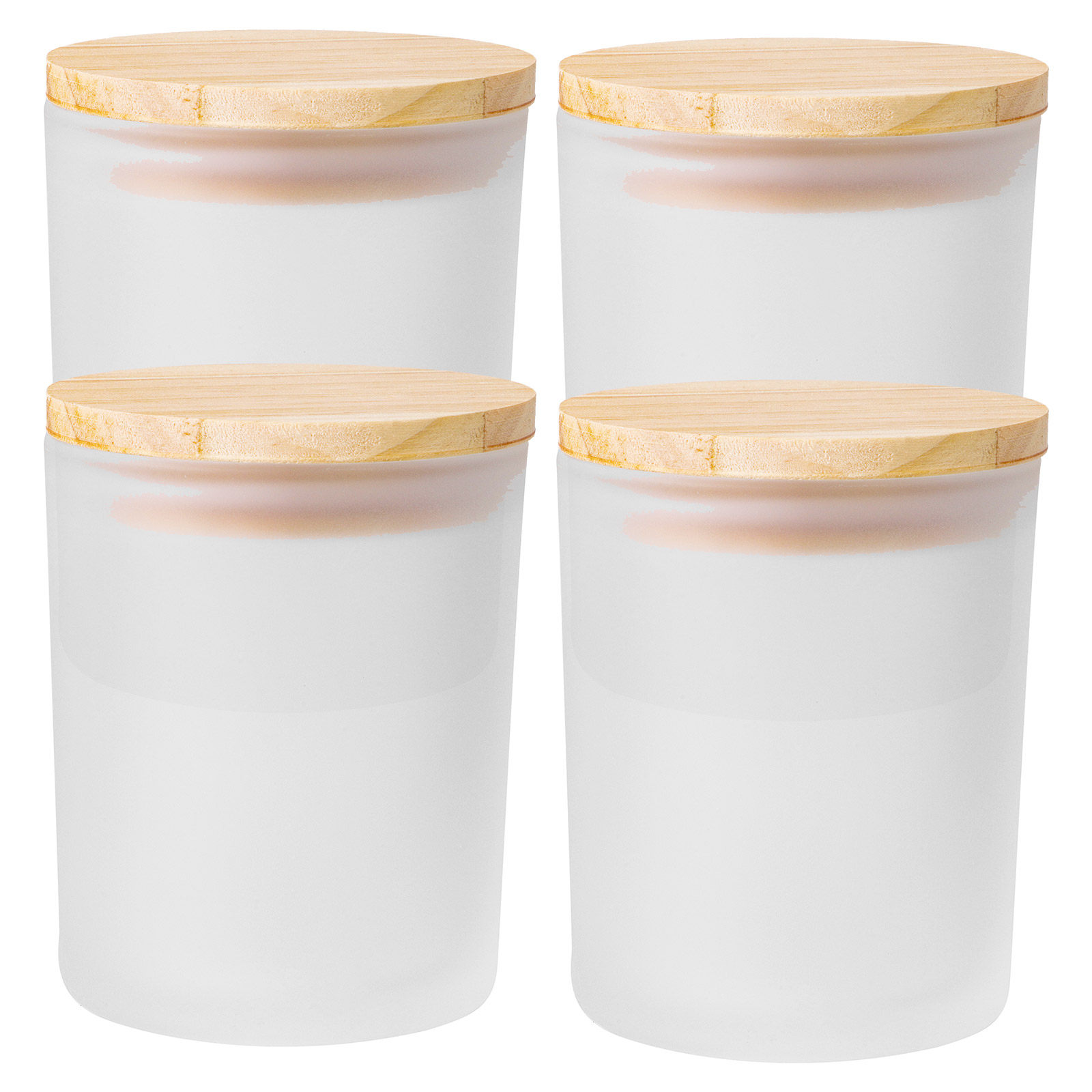 4Pcs Frosted Cups with Lids Gl - đánh giá và giá Candle Making Supplies Jars