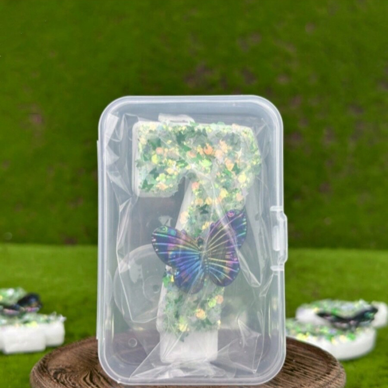 1Pc Green Sequins Number 0-9 B - đánh giá và giá Candle Supplies Usa