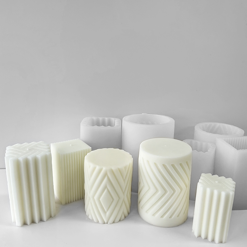 Geometric Cylindrical Scented  - đánh giá và giá Candle Fragrance Supplies