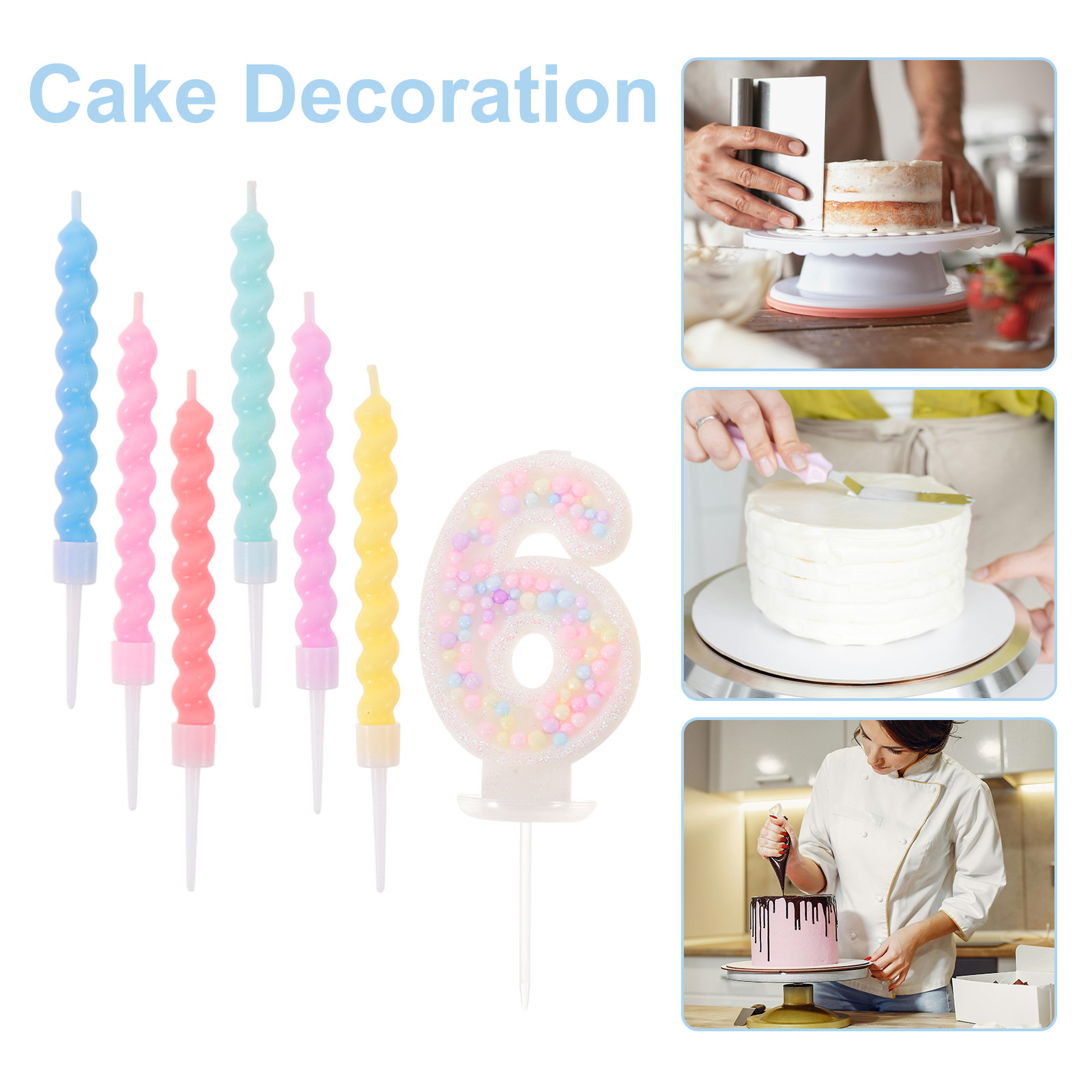 13Pcs Colorful Spiral Birthday - đánh giá và giá Candle Supplies Usa