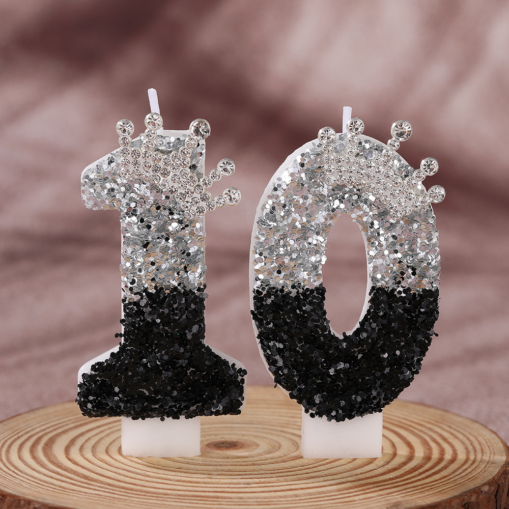 Black Silver Gradient Crown Ha - đánh giá và giá Candle Supplies Usa